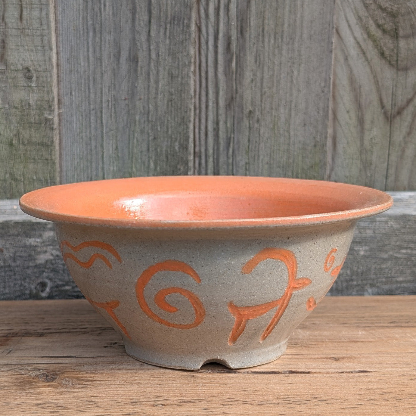 Bowl - Petroglyph - Orange