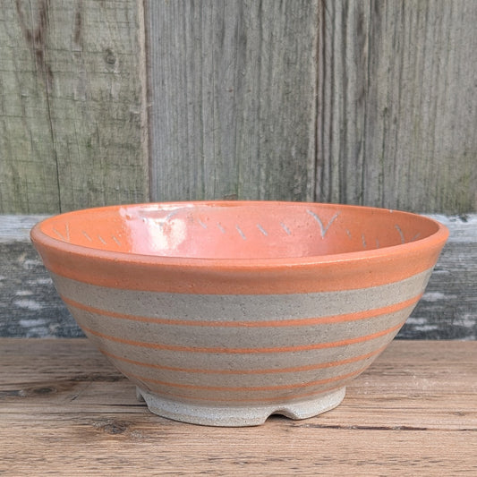 Bowl - Petroglyph - Orange