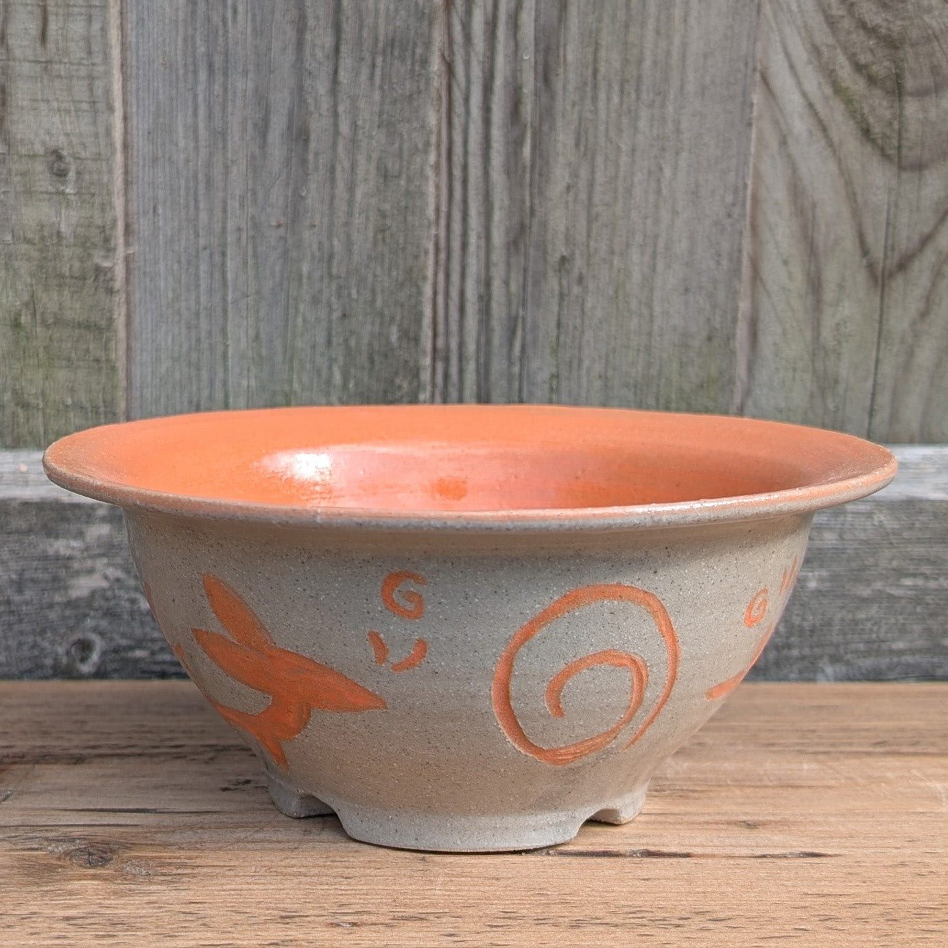 Bowl - Petroglyph - Orange