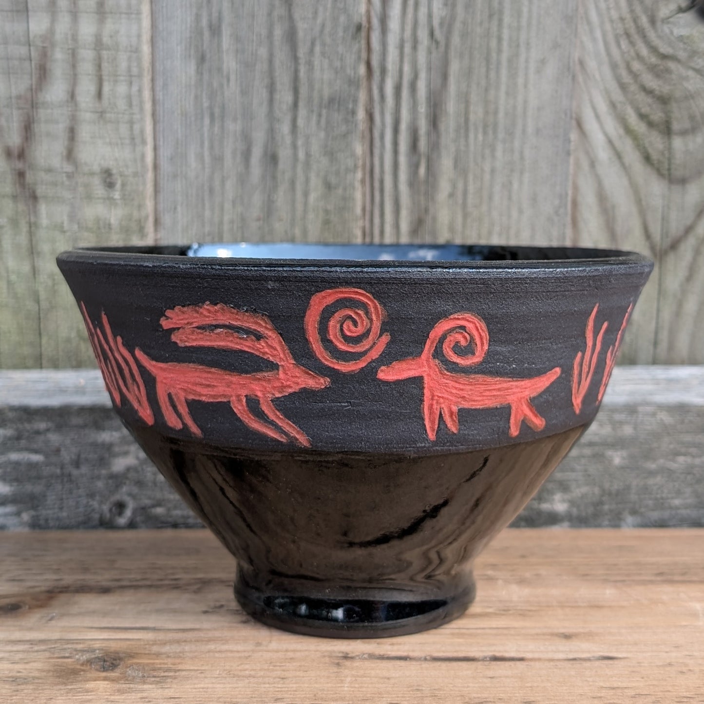 Bowl - Petroglyph - Black