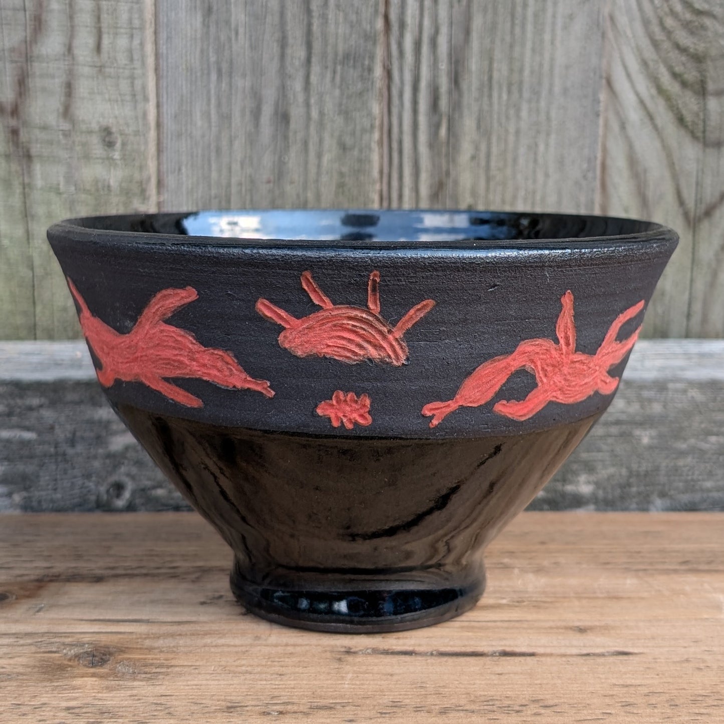 Bowl - Petroglyph - Black