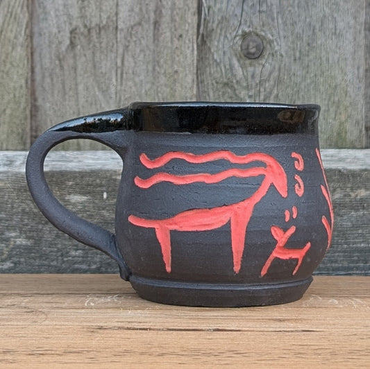 Mug - Petroglyph - Black